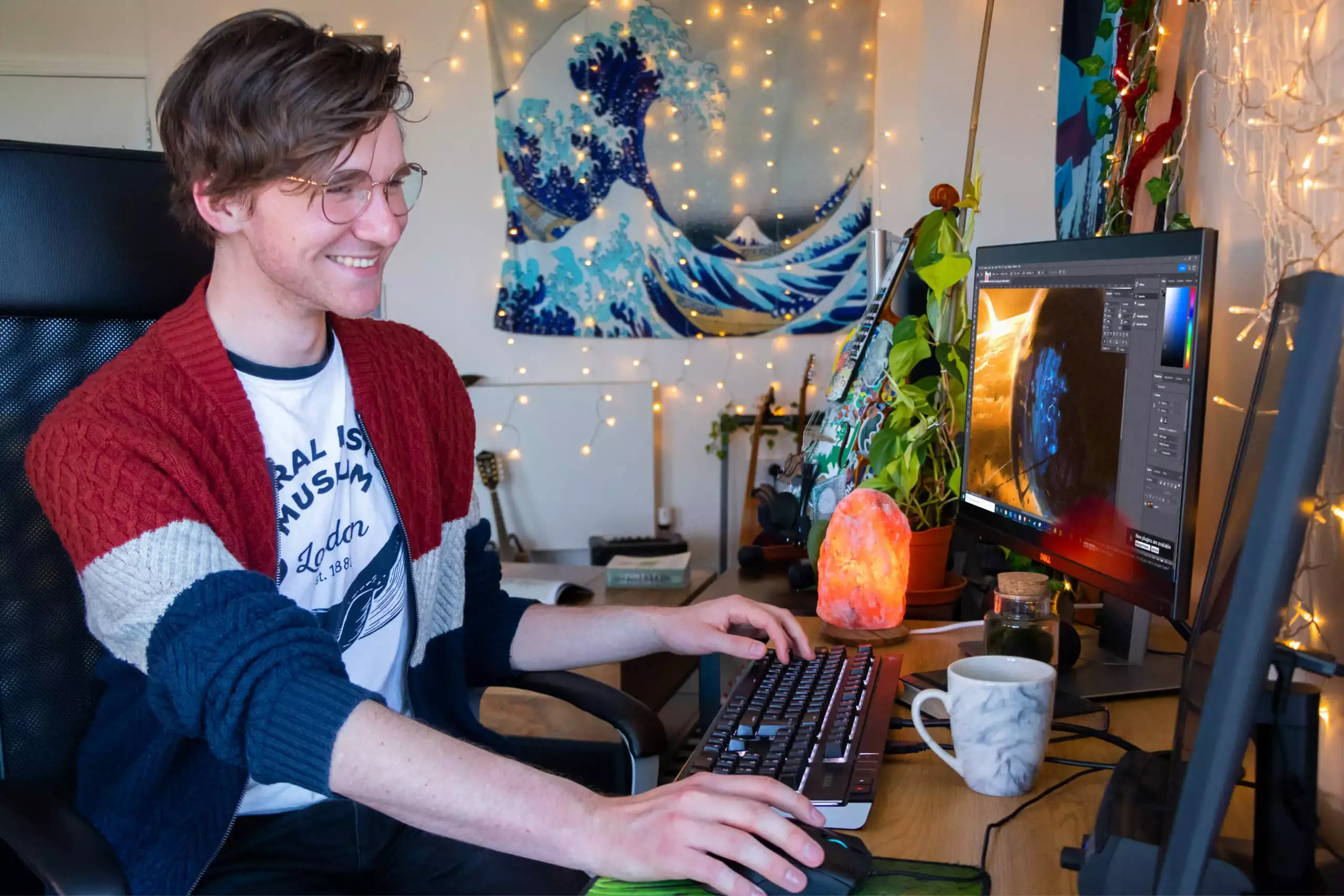 Splash team member working at home